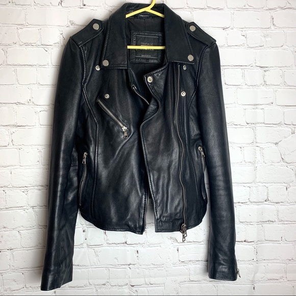 Zara Jackets & Blazers - ZARA TRAFALUC Genuine Leather Jacket